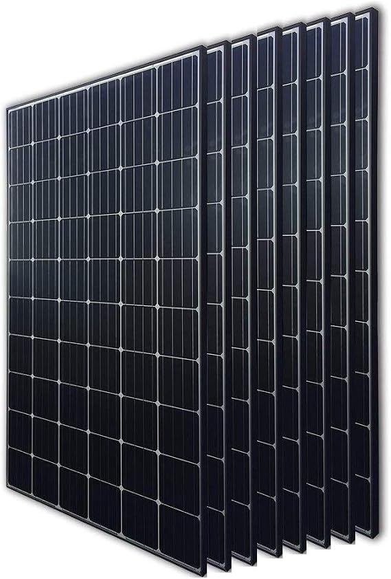 Renogy 8Pcs 300 Watt 24 Volt Monocrystalline Solar Panel 2400W for Off-Grid On-Grid Large Solar System, Residential Commercial House Cabin Sheds Rooftop, Multi-Panel Solar Arrays