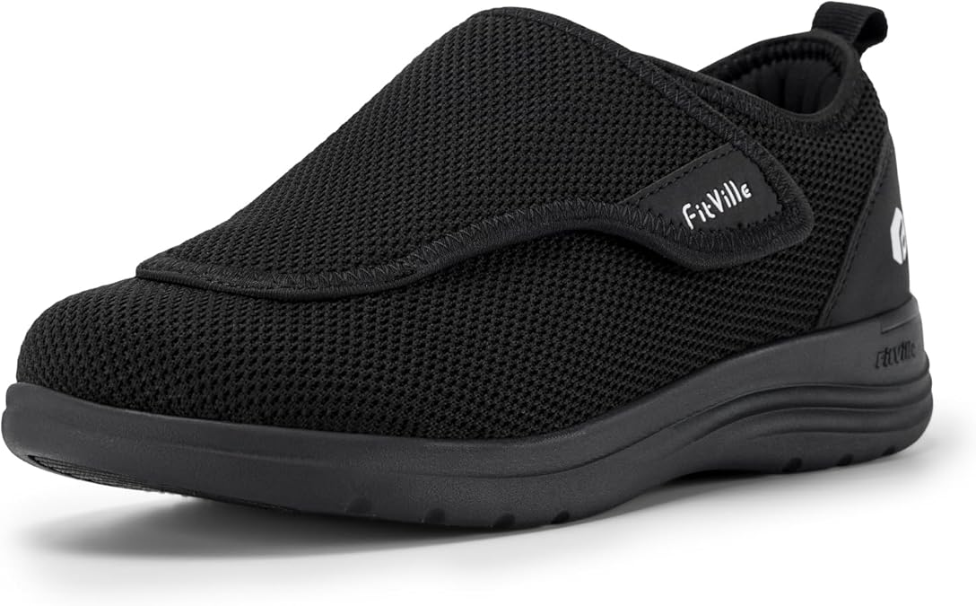 FitVille Womens Diabetic Shoes Extra Wide Fit Trainers
