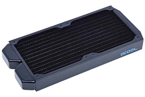 Alphacool Neos ST30 Full Copper Radiator, 240mm, Dual Fan, Black