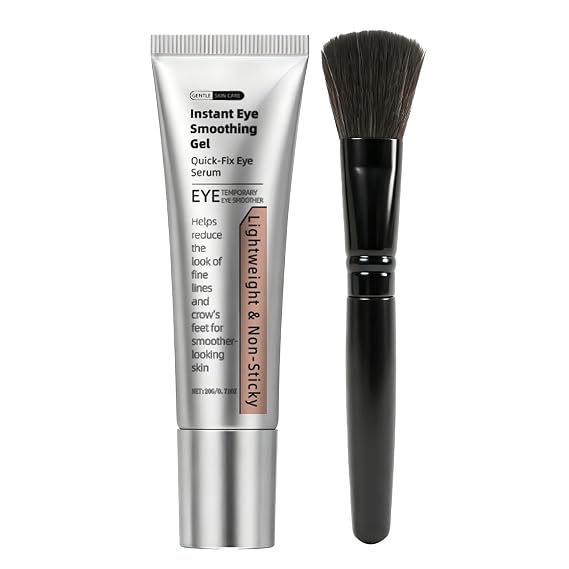 Instant Eye with Brush, Instant Firm Eye Tightener Serum, Reduces Fine Lines and Crow's Feet, For Firming Under-Wrinkles