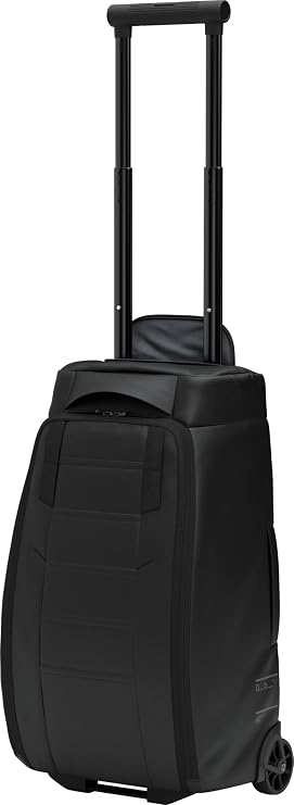 Db Journey The Hugger Roller Bag - Durable Rolling Duffle Bag with Wheels and Handle, Wheeled Luggage & Travel Bag, Interior Pockets, Hook Up System, 40L - Black