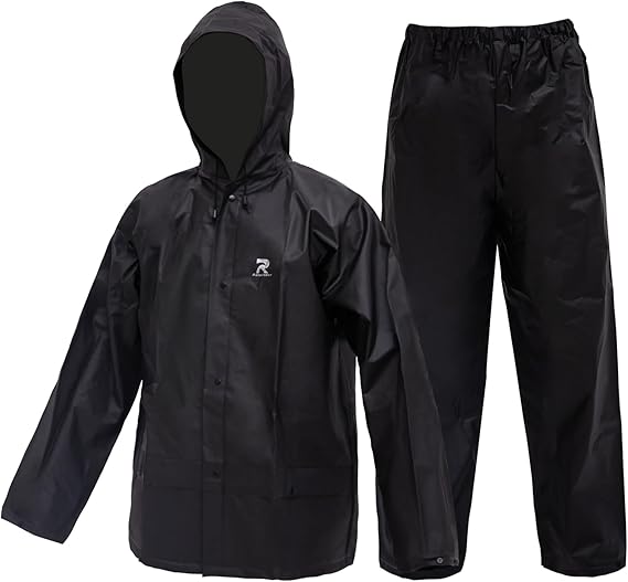Ultra-Lite Rain Suit for Men Women Durable Protective Rainwear Waterproof Rain Coat Rain Gear for Farming, Hiking