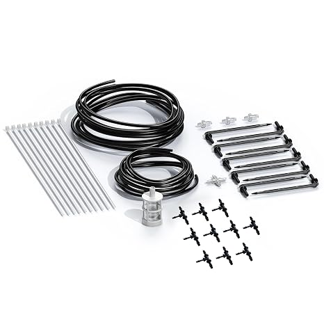 RAINPOINT Drip Irrigation Pump Extended Driplines Accessories Kit/Expand Kit Pack for Extra 10 Plants