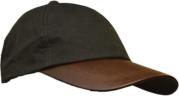 Walker and Hawkes - Wax Brunswick Baseball Cap w/Leather Peak - One-Size