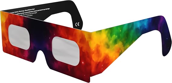 Solar Eclipse Glasses ISO 12312-2 & CE Certified – Safe Solar Viewing for Direct Sun & August 2026 Eclipse | Paper Cardboard Frame, Made in EU | For Kids & Adults