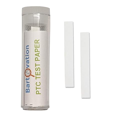 Phenylthiourea (PTC) Test Paper Strips, 100-Pack | Made in USA, for Genetic Taste Testing