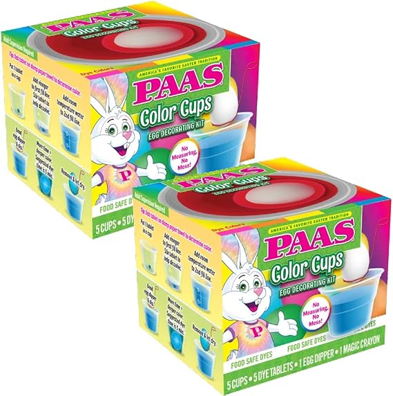 PAAS Easter Egg Coloring Cup Kits - 2 Pack
