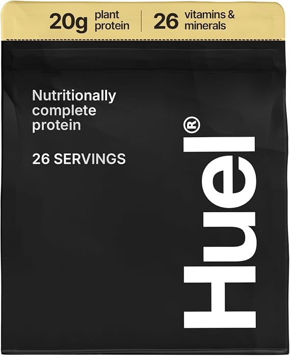 Huel Complete Protein Powder | 26 Servings | Vanilla | 20g Protein Per Serving | Gluten-Free | No Soy | Plant-Based Vegan Protein Powder