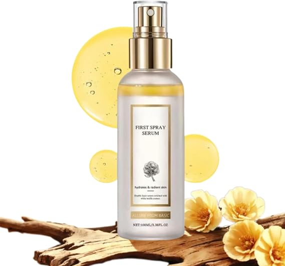 First Spray Serum,100ml White Truffle Hydrating Face Mist & Glow Serum,For Dry & Sensitive Skin, Korean Skincare Spray to Help Improve Skin Tone & Moisture, For Women & Men