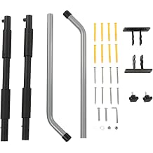 TANIQIACA Versatile Surfboard Storage Rack Adjustable, Retractable Wall Mount for Snowboards, Kayaks, Canoes and More Aluminum Alloy Construction with EVA Foam Protection