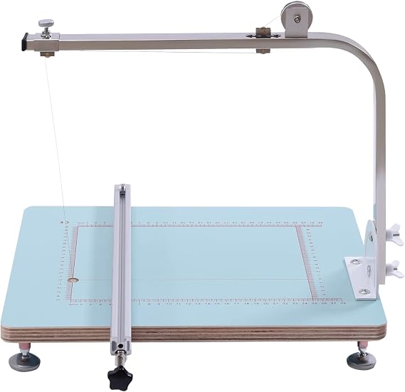 72W Tabletop Hot Wire Foam Cutter for Foam Sponge,Adjustable Temperature 32-572F,Portable Lightweight Hot Wire Foam Cutting Machine Styrofoam Cutter with 15.4 * 12.9 Inches Workboard
