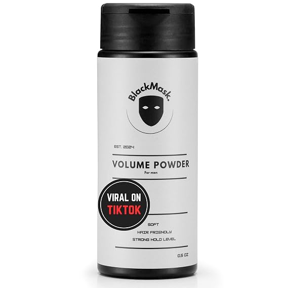BlackMask Texture Powder for Men, Easy to Apply - Instantly Adds Texture & Volume, All-Natural Ingredients, Strong Hold, Hair Powder for Men (Pack of 1)