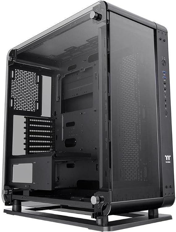 Thermaltake The Core P6 TG Black Edition Convertible ATX Mid Tower Full Modular Computer Case Tt LCS Certified CA-1V2-00M1WN-00