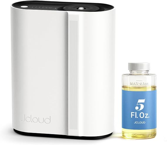 JCLOUD Waterless Hotel Scent Diffuser Starter Kit, Includes 5 Fl Oz Oils
