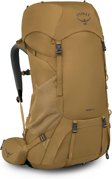 Osprey Rook 65L Men's Backpacking Backpack, Brown OS