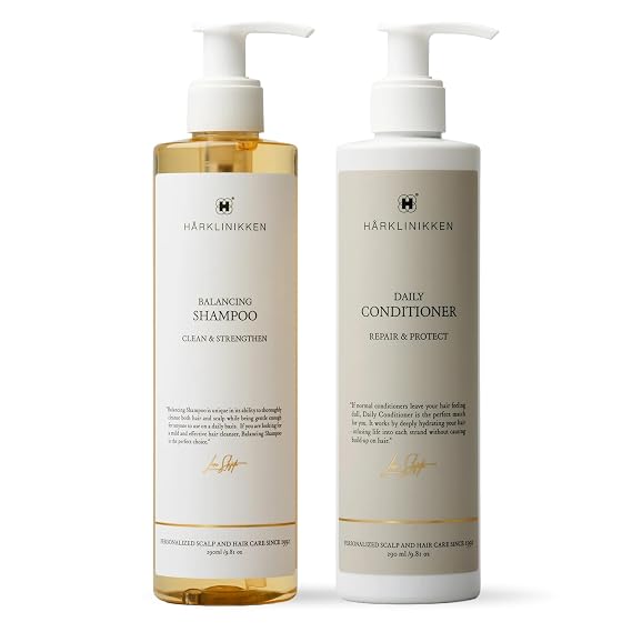 Harklinikken Daily Hair Health Set - Includes Balancing Shampoo + Daily Conditioner - Suitable for Men & Women