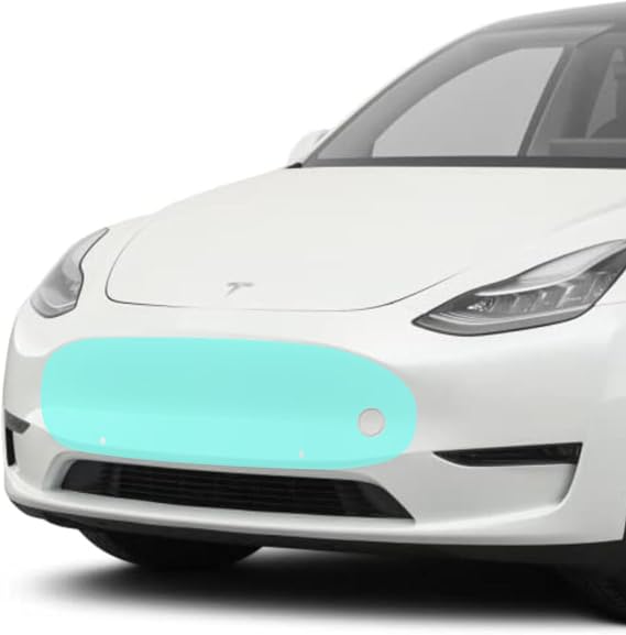 TWRAPS Mini Bumper PPF for Tesla Model 3 - Anti Scratch Paint Protection Overlay Cover, Clear Self Healing Shield Guard, Premium TPU Film (2017-2022)