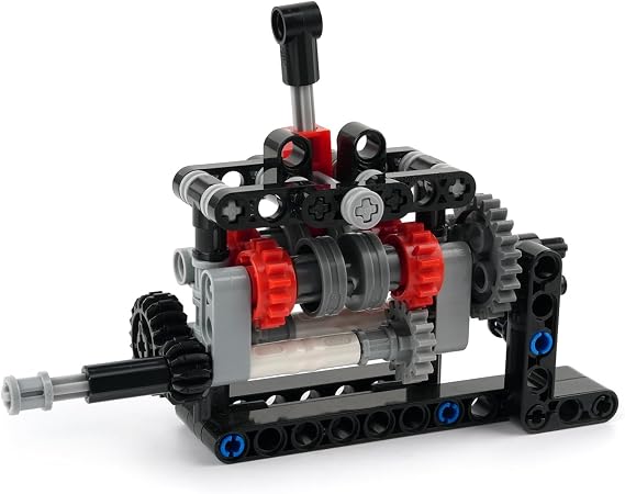 MOC High-tech 4 Speed Gearbox Model DIY Transmission Kit Power Functions Building Blocks Assemble Bricks Set (Gearbox)