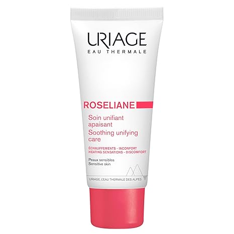 Uriage Roseliane Visible Redness-Neutralizing Care, Non-Comedogenic | Soothes, Nourishes & Reduces Visible Redness, Long-Lasting Comfort, Red Algae + Ceramides + Shea Butter