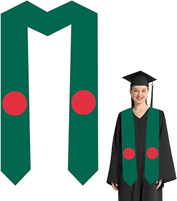 National Flag Graduation Stole,Graduation Sash Class of 2025 for Study Aboard,Adult Unisex Graduation Gifts