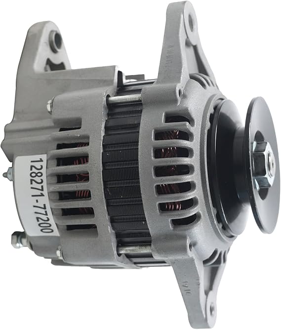 12V 60A Alternator 128271-77200 Compatible for Yanmar 2YM15 3JH4E 4JH3-TCE Diesel Engines
