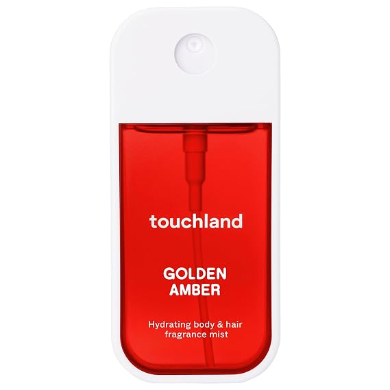 Touchland Body & Hair Golden Amber Hydrating Fragrance Mist Travel Size