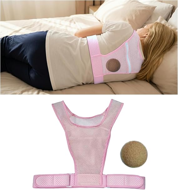 Side Sleep Apnea Devices Adjustable Back Sleeping and Snoring Relief(Pink)