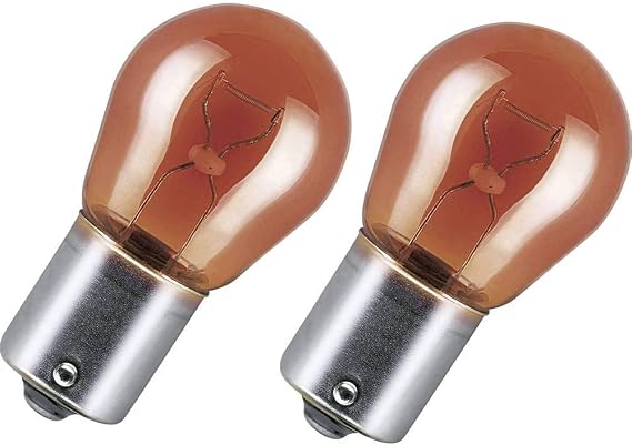 Osram 7507 PY21 W Signal Lamp, Flash Light double blister orange 7507-02B