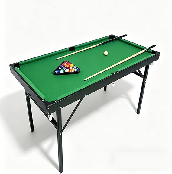 Foldable Pool Table,Billiards Table Set Steady Space Saving Easy Storage