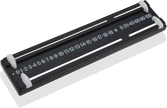 Black Manual Flip Snooker Scoreboard - Plastic Score Keeper for Billiards, Pool & Table Tennis | Easy to Read Scoreboard for Game Rooms, Clubs