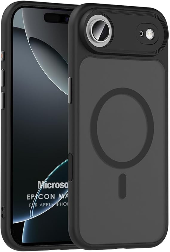Microsonic Apple iPhone 17 Air için Kılıf Epicon MagSafe Siyah [iPhone 17 Air ile Uyumlu Kılıf - Siyah]