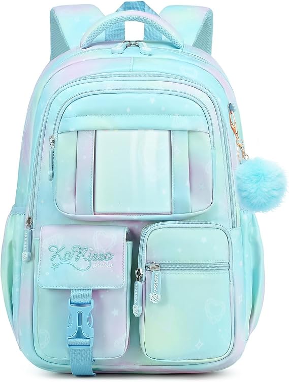 mygreen Girls Backpack 26L 1.43lbs Lightweight Reflective, Blue