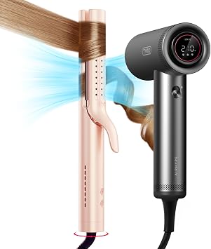 Upgraded TYMO Airflow Curling Iron + Diffuser Hair Dryer