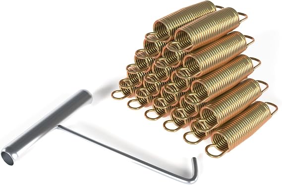 ACWARM Home 20pcs Trampoline Springs 3.5/5.5/6.5/7 Inch Heavy Duty Galvanized Steel High Tensile Replacement Kit with T-Hook,Trampoline Accessories