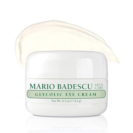 Mario Badescu Eye Cream for Dark Circles and Puffiness Hyaluronic, Caffeine or Glycolic Hydrating, Firming and Anti Aging Overnight Under Eye Care Treatment for Fine Lines and Wrinkles