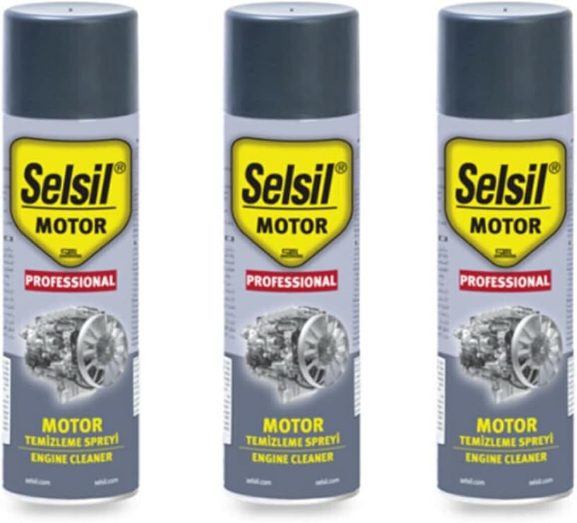 Selsil Susuz Motor Temizleme Spreyi 3 Adet X 500 Ml