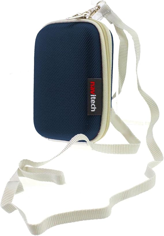 Navitech Dark Blue Hard Carry Case Compatible with The BACtrack Mobile Breathalyzer