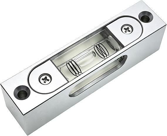 Metal high precision strip type adjustable level small level ruler rectangular horizontal bubble (noctilucent magnetic)