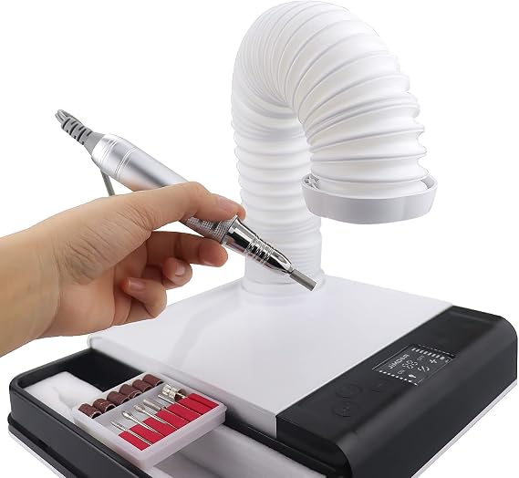 TopSeller Dental Dust Collector Dust Collector 65W Powerful Small 3 in 1 Tabletop Dust Collector Nail Dust Collector Dust Collector Easy to Clean Filter Reusable, Dust Bag Not Needed for Working,