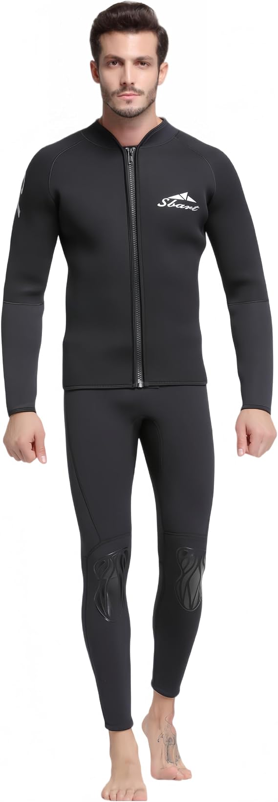 Wetsuit Top Men SBART Two-Piece 3MM Neoprene Diving Suit
