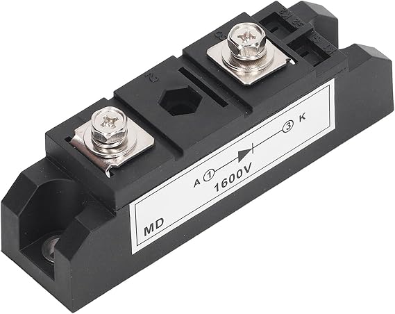 High Power 100A 1600V 2 Terminal Power Diode Bridge Rectifier Copper Plate Cooling MD 100A Maximum Welded Structure Black Three Phase Diode Bridge Rectifier Module