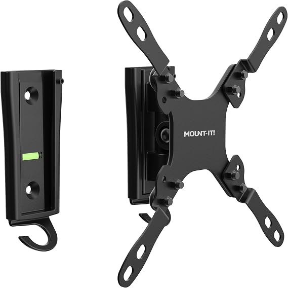 Mount-It! RV TV Wall Mount - Dual Wall Plates - Move TV Between Indoor and Outdoor - Quick-Release Full Motion - Marine-Grade Rustproof Aluminum - 1943" TVs - VESA 75x75200x200-33 lbs - 30 Tilt