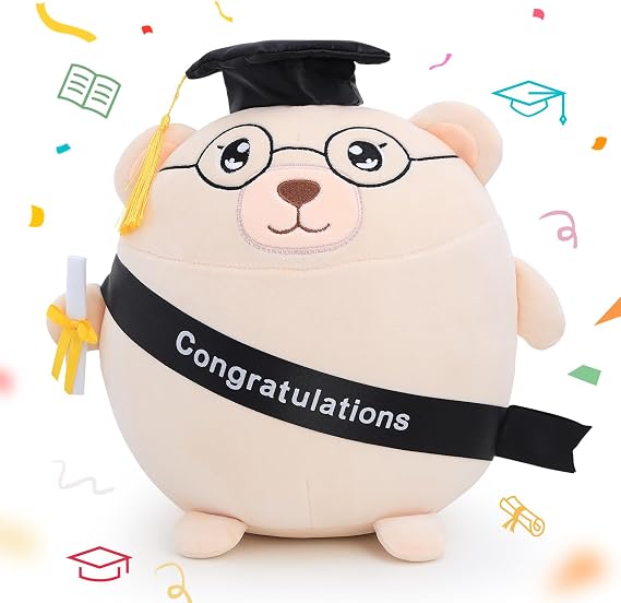 Emoin Graduation Bear Plush, 11.8'' Stuffed Animal