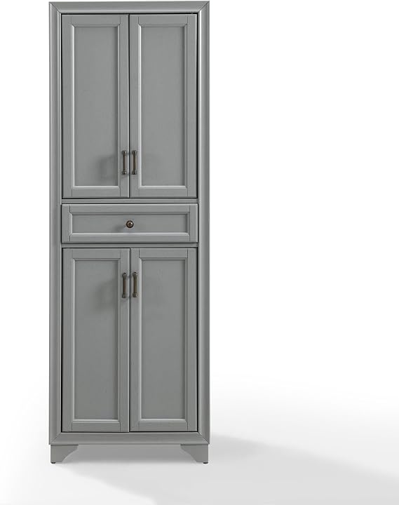 Crosley Furniture Tara Pantry, Distressed Gray