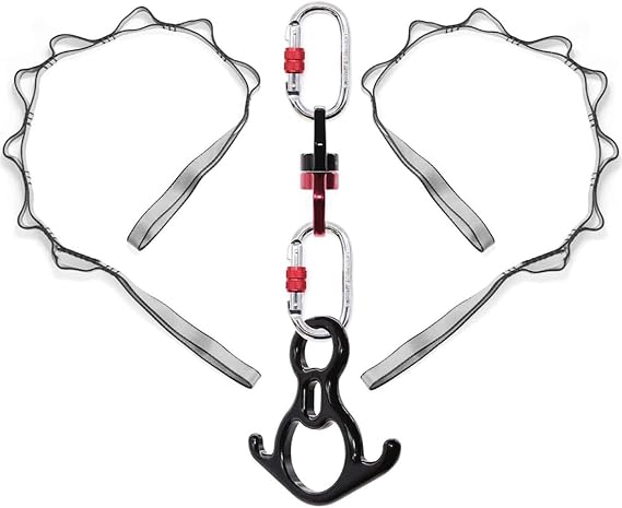 DASKING Aerial Silk Dance Hardware Kit, Rescue 8 & Swivel & Carabiners