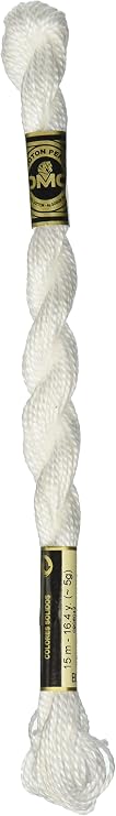 DMC Pearl Cotton Skein Size 3 16.4yd, White