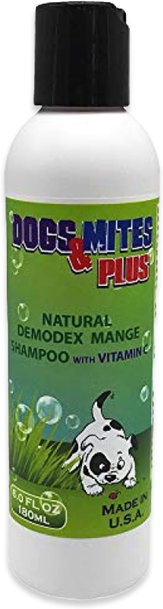 Dogs Plus Vitamin C Dog Shampoo | All Natural Dermatitis, Demodex Mange, Hot Spot Treatment for Dogs | Fast and Effective Itch Relief (6 oz)