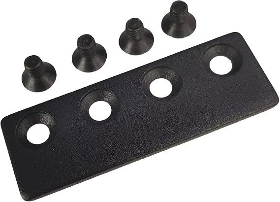 FREDBECK Sliding Barn Door Track Connector Black