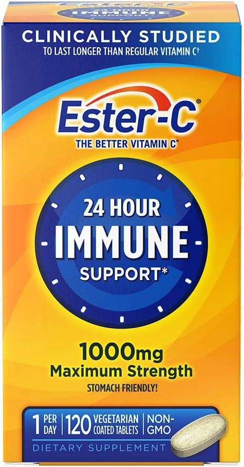 Ester-C Vitamin C, 1,000 mg, 120 Coated Tablets