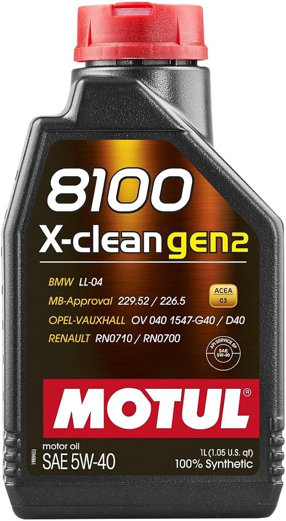 Motul 1L Synthetic Engine Oil 8100 X-Clean Gen 2 5W40